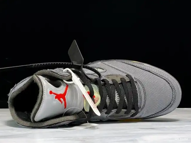 1st Kicks Jordan Black 5 CT8480-001 Off-White x Air 0502